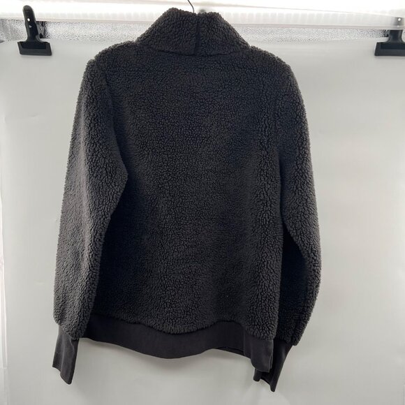 GAIAM Fleece Mock Neck Pullover Charcoal Size Medium Soft - Picture 7 of 9